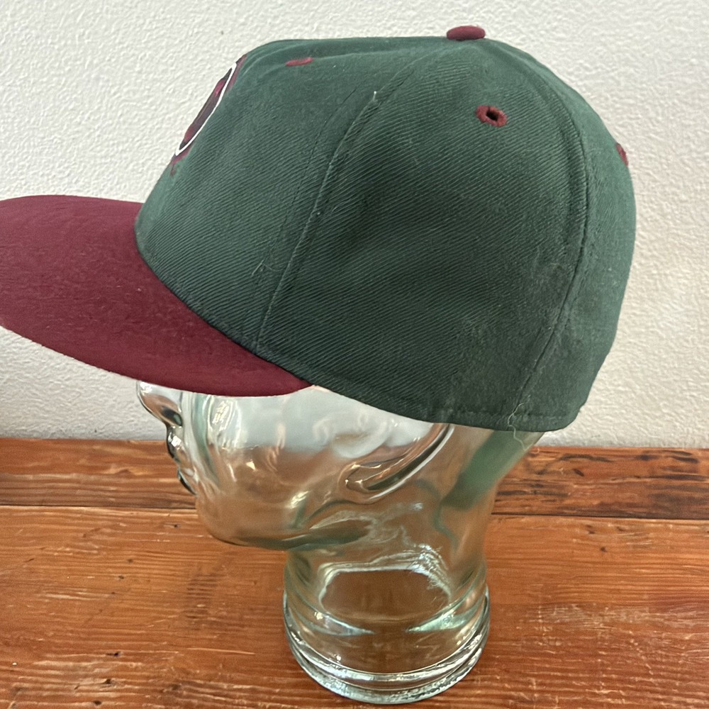 Vintage Utah Utes New Era 5950 Pro model 100% Wool Y2k Fitted 7 3/8 made in USA - Picture 2 of 11